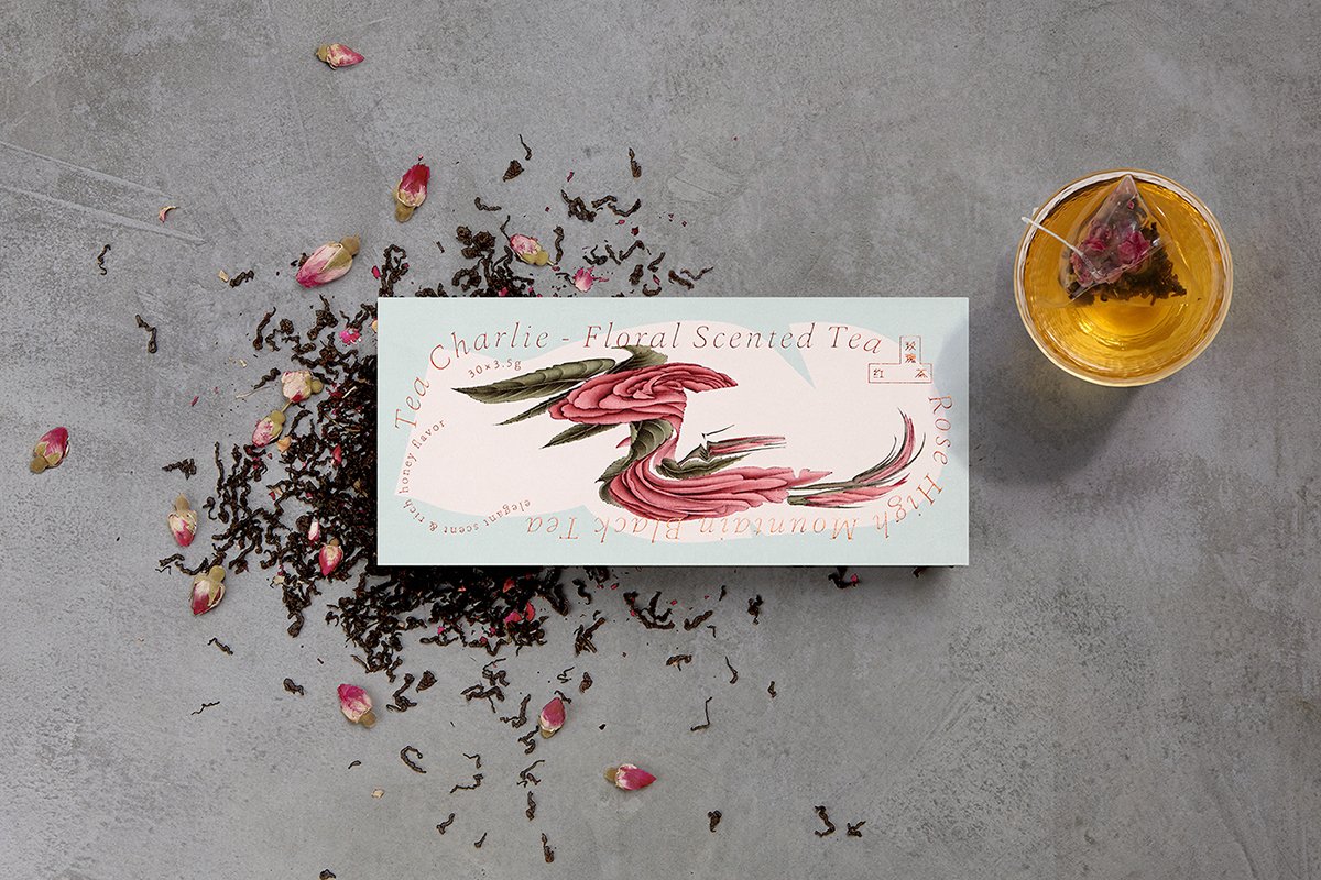 深圳VI设计  深圳VI策划  茶查理花茶VI形象设计  包装设计
