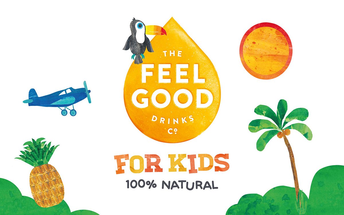 深圳VI设计  深圳VI策划  FEEL GOOD果汁系列包装形象  标志设计