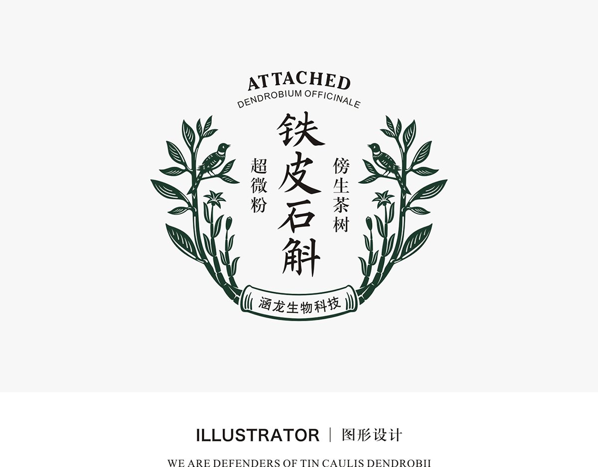 深圳VI设计  深圳VI策划  铁皮石斛VI形象设计展示  标志设计