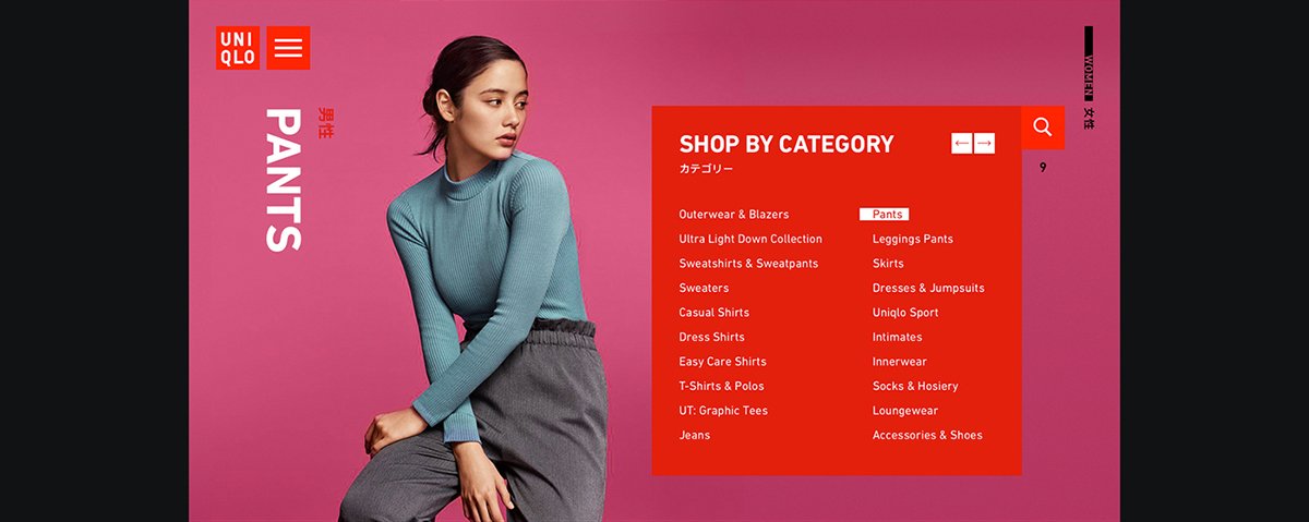UNIQLO优衣库（服饰）品牌线上商城官网界面设计，服饰品牌官网，官网界面设计，商城界面设计，服饰官网设计