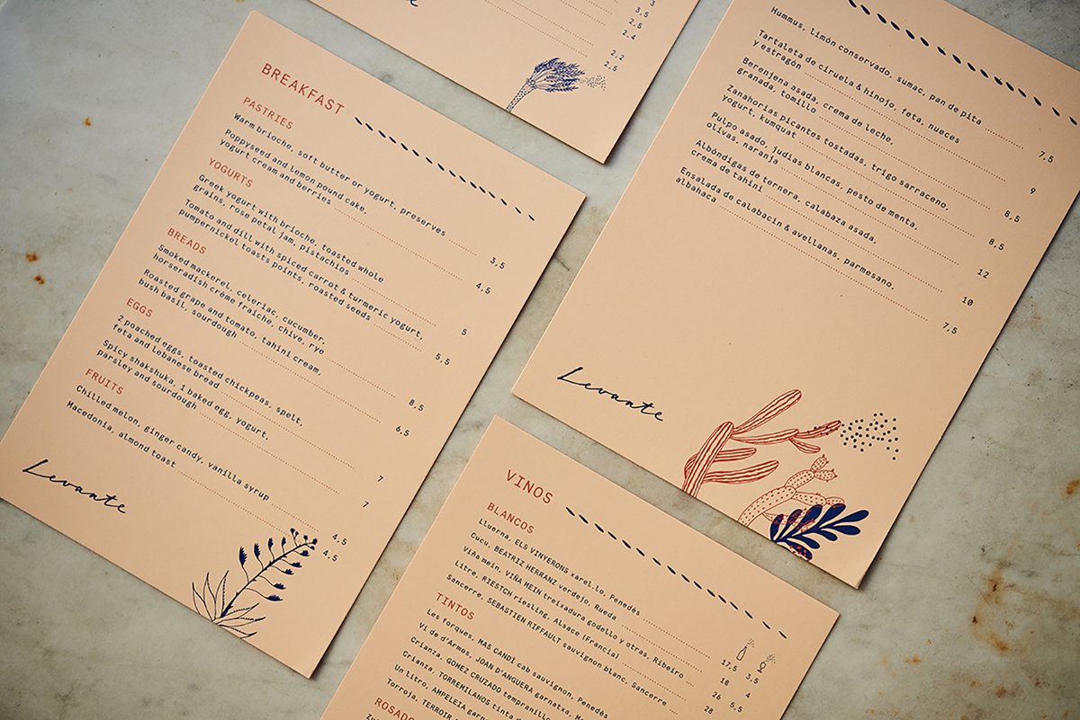LEVANTE 餐厅vi品牌店面图形设计赏析，vi设计，品牌vi设计，餐厅vi设计，图形设计，餐厅品牌vi设计，品牌包装设计，深圳vi设计，左右格局