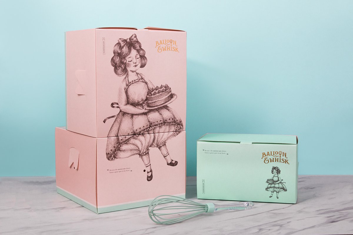 蛋糕店（食品）品牌vi设计—Balloon and Whisk 插图赏析，vi设计，视觉形象vi设计，食品vi设计，包装设计，蛋糕店品牌vi设计，vi品牌策划，深圳vi设计，左右格局