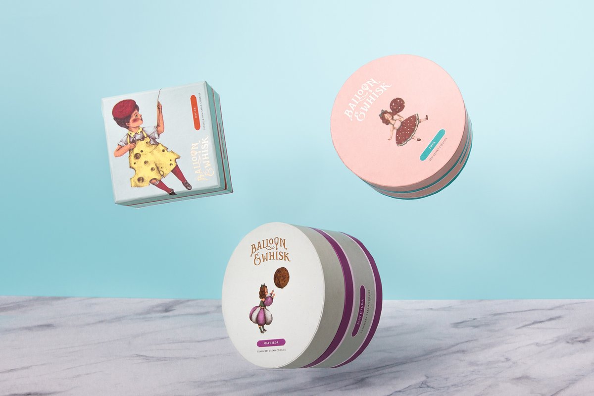 蛋糕店（食品）品牌vi设计—Balloon and Whisk 插图赏析，vi设计，视觉形象vi设计，食品vi设计，包装设计，蛋糕店品牌vi设计，vi品牌策划，深圳vi设计，左右格局