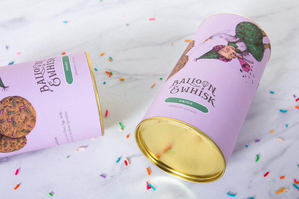 蛋糕店（食品）品牌vi设计—Balloon and Whisk 插图赏析，vi设计，视觉形象vi设计，食品vi设计，包装设计，蛋糕店品牌vi设计，vi品牌策划，深圳vi设计，左右格局