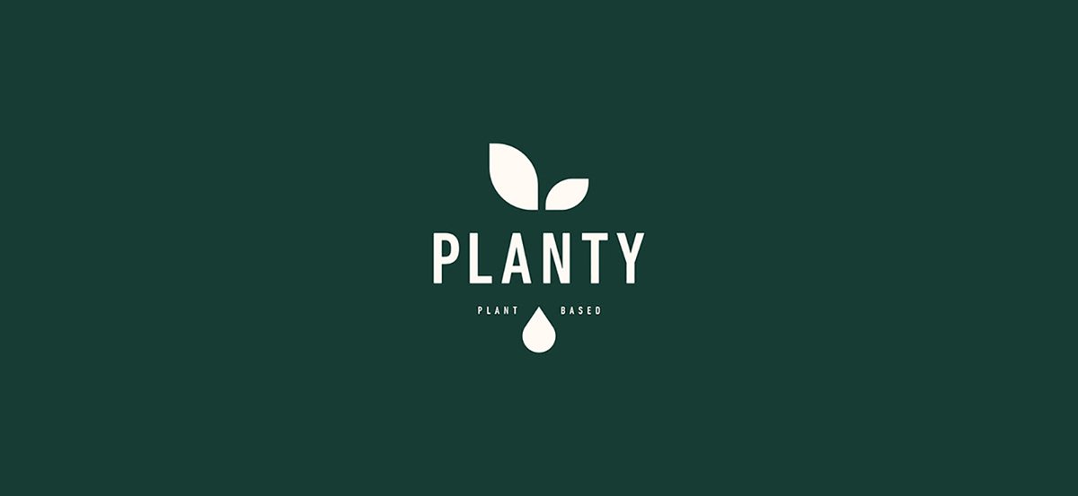 （餐饮）牛奶vi品牌标识—— PLANTY 简约现代包装vi设计案例，vi设计，包装vi设计，（餐饮）牛奶品牌vi设计，品牌包装vi设计，品牌vi设计，vi品牌策划，深圳vi设计，左右格局