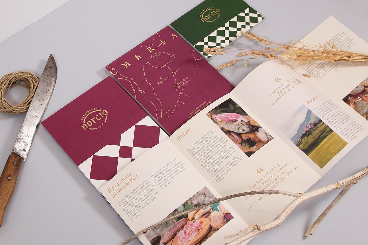 （食品）Norcia 火腿品牌vi设计和logo设计案例，vi设计，食品vi设计，食品品牌vi设计，品牌logo设计，品牌vi设计，vi品牌策划，深圳vi设计，左右格局