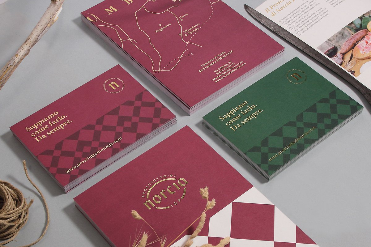 （食品）Norcia 火腿品牌vi设计和logo设计案例，vi设计，食品vi设计，食品品牌vi设计，品牌logo设计，品牌vi设计，vi品牌策划，深圳vi设计，左右格局