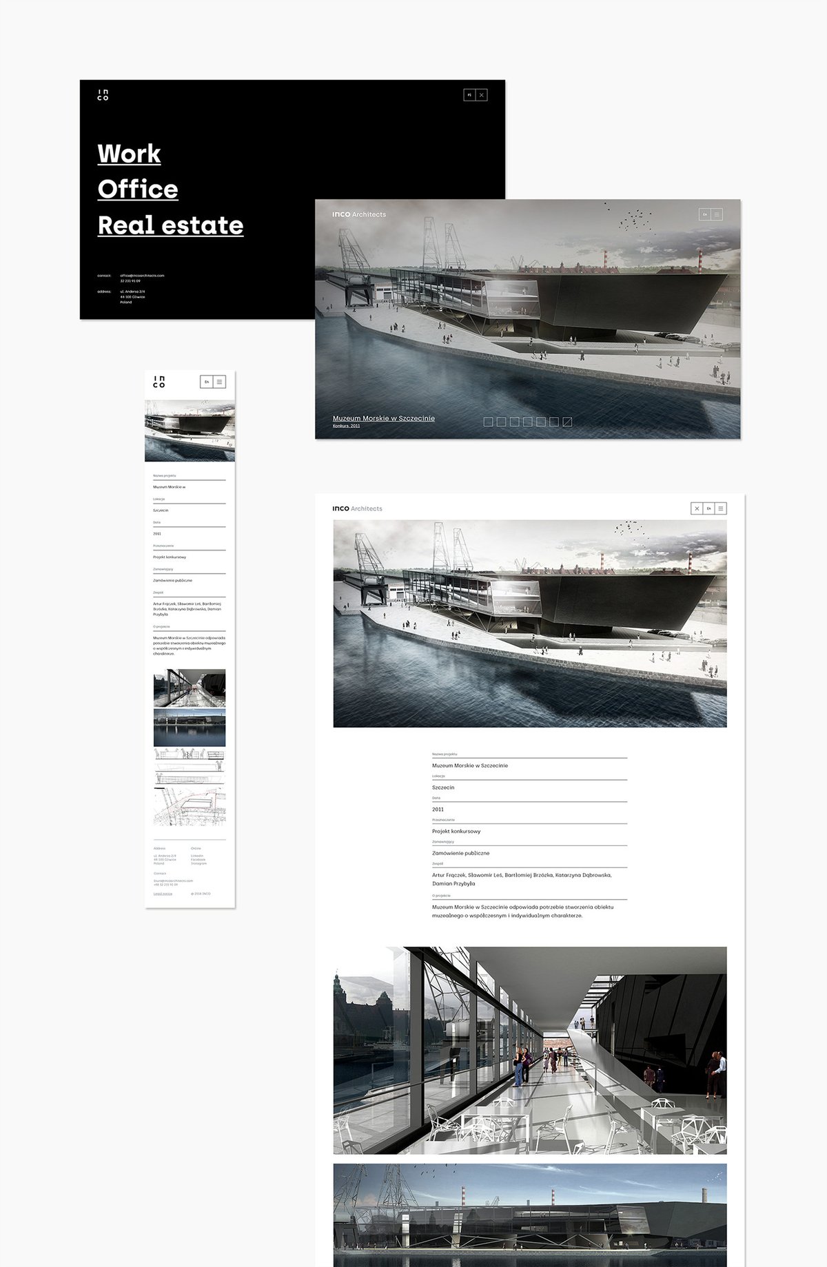 INCO建筑企业vi设计和网页设计应用，企业形象vi设计，建筑vi设计，品牌vi设计，品牌策划，深圳vi设计，左右格局