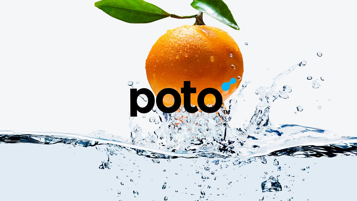 Poto自来水公司品牌VI设计和包装设计案例，企业VI设计，品牌形象设计，包装设计，深圳VI设计，左右格局