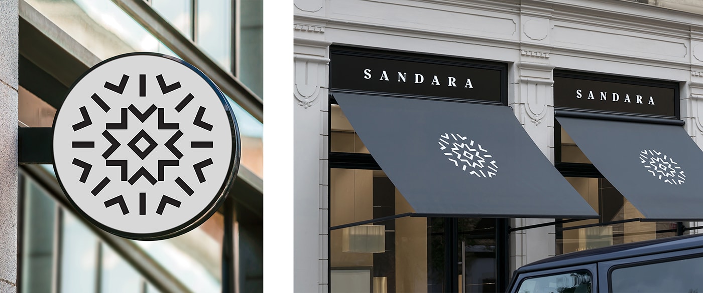 高端奢侈品Sandara钻石珠宝品牌VI形象设计与包装设计，珠宝品牌VI设计，珠宝包装设计，珠宝VI形象设计，深圳VI设计，左右格局