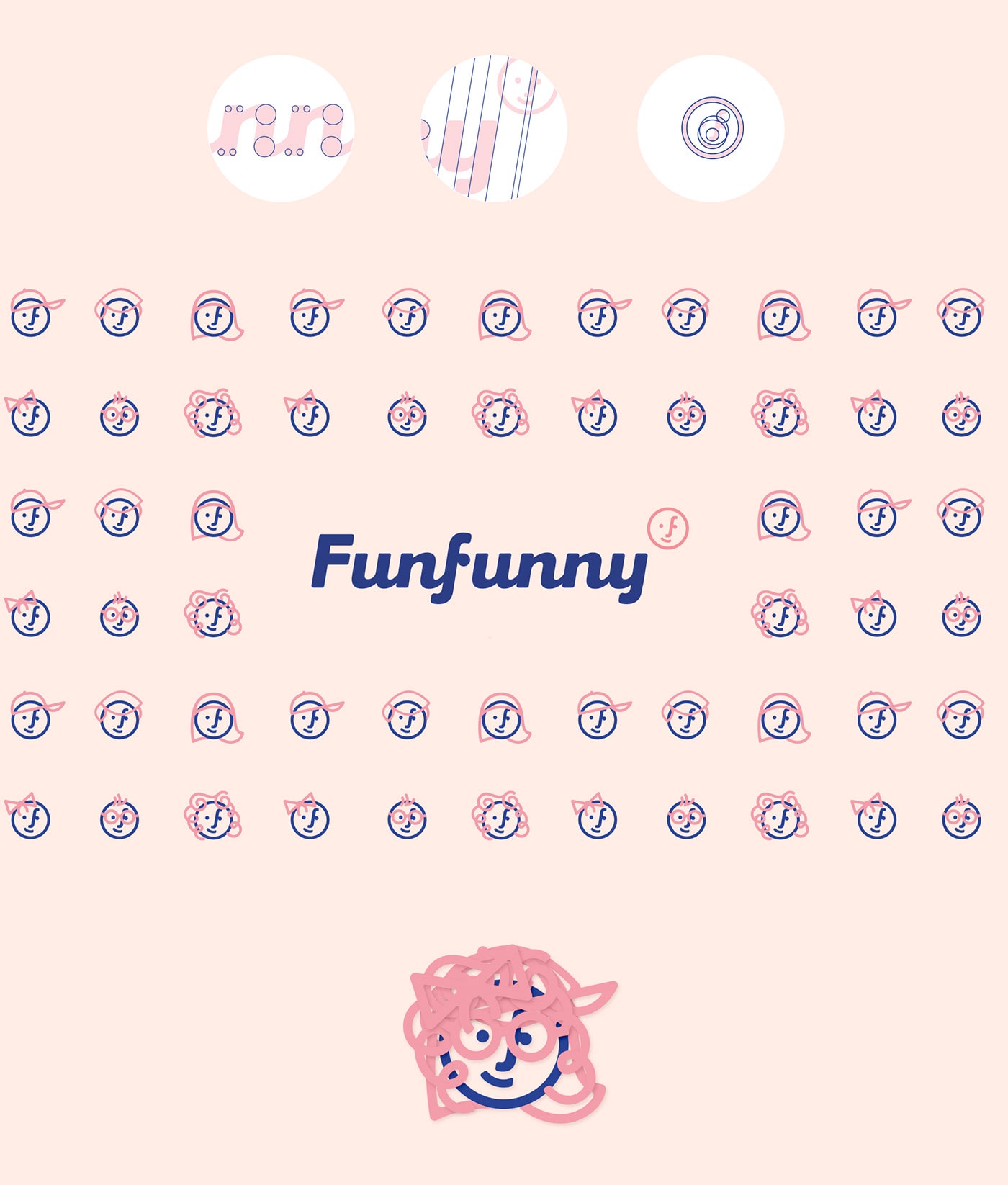 Funfunny儿童时装品牌策划和品牌logo设计案例，服装VI设计，儿童时装品牌设计，深圳品牌策划，深圳VI设计，左右格局