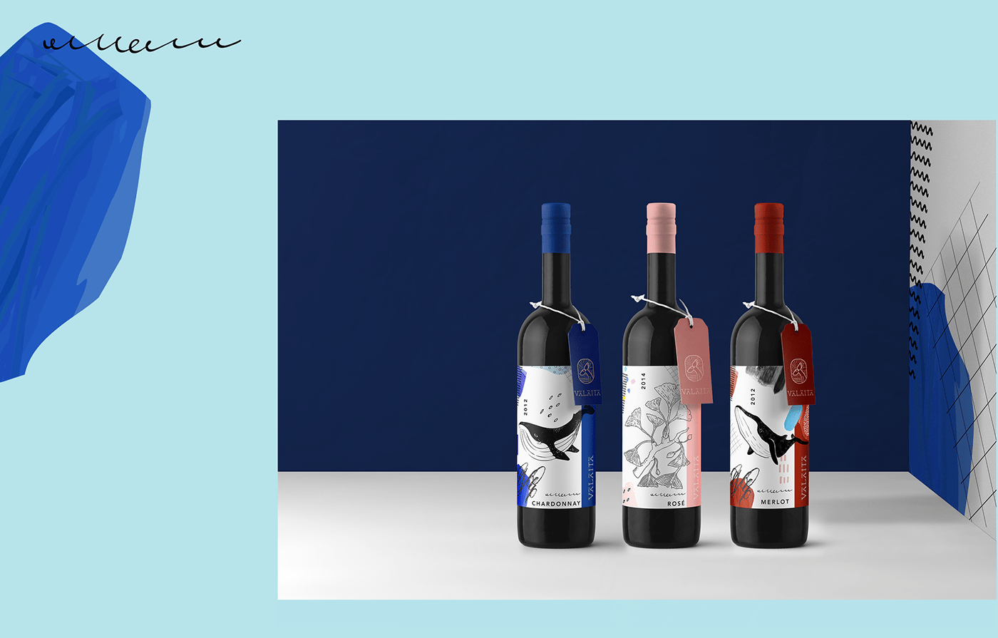 Valaita精致葡萄酒品牌VI设计——插图包装设计欣赏，餐饮VI设计，高端VI设计，葡萄酒包装设计，深圳VI设计，左右格局