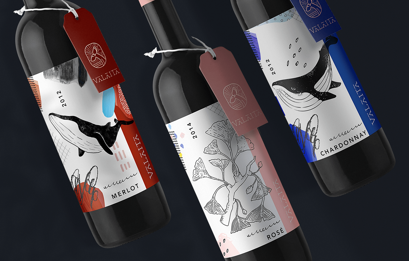 Valaita精致葡萄酒品牌VI设计——插图包装设计欣赏，餐饮VI设计，高端VI设计，葡萄酒包装设计，深圳VI设计，左右格局
