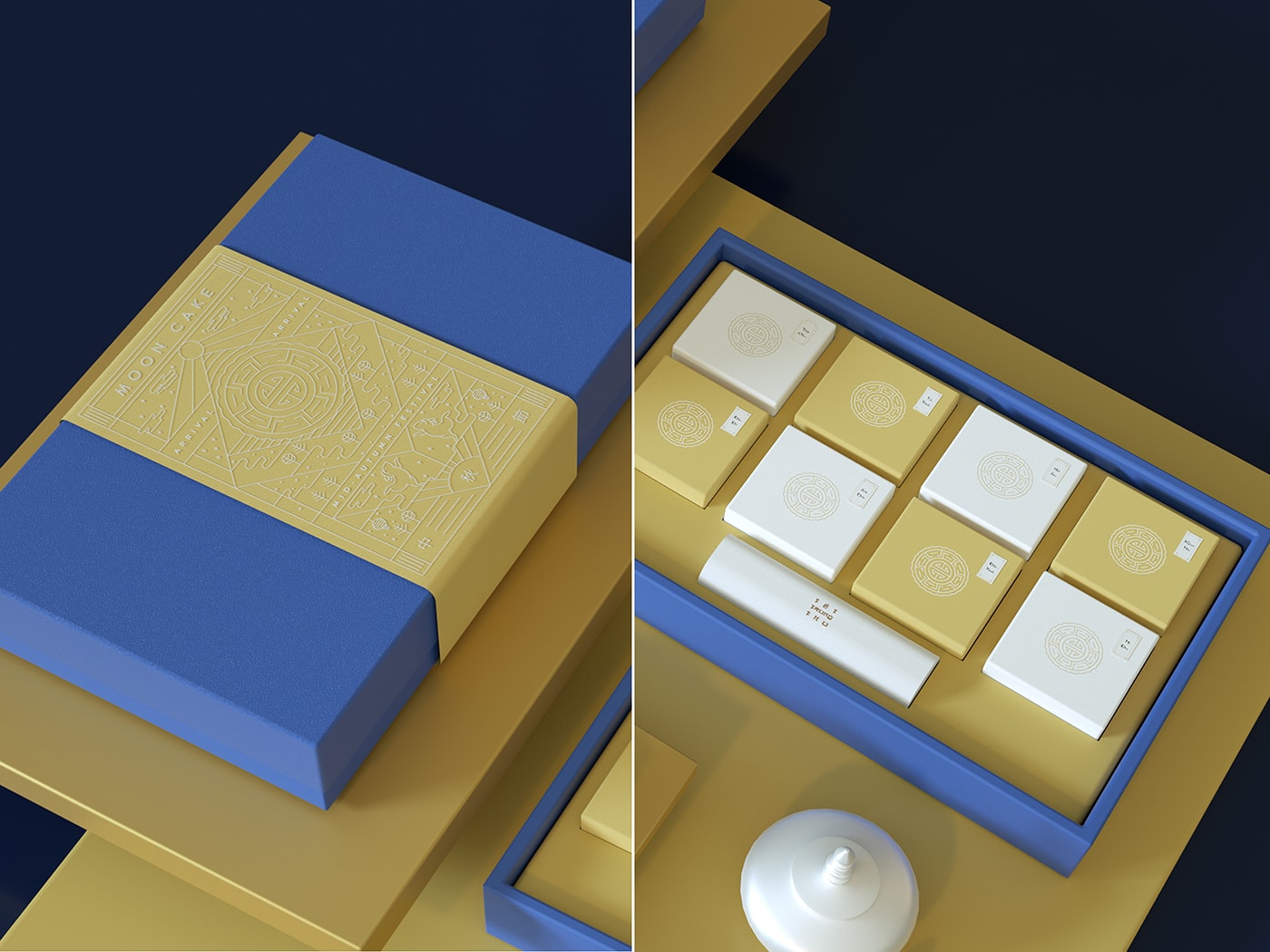 精品越南传统月饼品牌VI设计——创意插画包装设计，食品VI设计，食品包装设计，深圳VI设计，左右格局