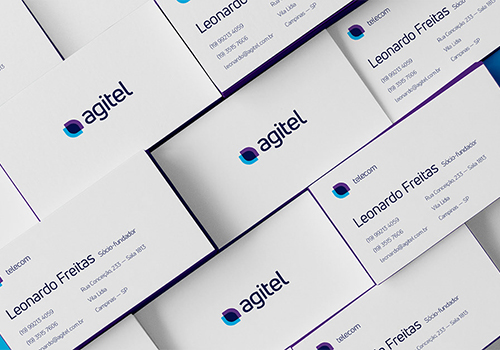 Agitel 通讯IP科技公司品牌VI设计和品牌logo设计